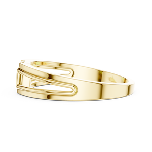 Anillo solitario clásico de oro amarillo macizo de 14k con diamante de talla brillante redonda para mujer, ideal para compromiso, aniversario o regalo de boda. - Product Image 2