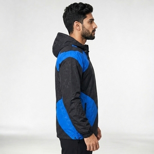 Ropa Casual para Entrenamiento al Aire Libre con Chaqueta Cortavientos Impermeable para Hombre OEM, Prenda Exterior Ligera de Poliéster, Transpirable y Resistente al Viento - Product Image 4