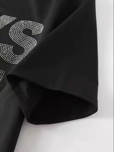 Dernier design, T-shirt homme à strass séchage rapide, confortable, haute qualité, écologique, anti-plis - Product Image 2