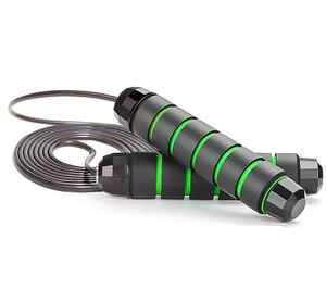 Cuerda de Saltar de Alta Calidad para Entrenamiento, Metálica, Negra, Longitud Ajustable, Color y Logotipo Personalizables - Product Image 3