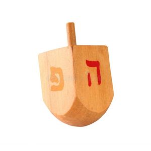 Superventas: Trompo de Hanukkah de madera sin terminar, en blanco, para manualidades DIY, para pintar, juguete navideño para niños - Product Image 5