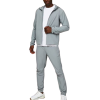Ensemble de survêtement décontracté à capuche pour homme, 100 % nylon, coupe-vent, personnalisé ODM/OEM, de haute qualité, sans marque, pour la course et le sport, veste de pluie