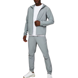 Conjunto Deportivo Cortavientos con Capucha para Hombre, 100% Nailon, Personalizado ODM OEM de Alta Calidad, Chaqueta Deportiva Impermeable para Correr, Sin Marca - Product Image 6