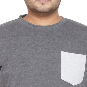 T-shirts pour hommes de qualité supérieure, couleur unie, sur mesure, nouveau style, t-shirts en coton pour hommes de bonne qualité, respirants - Product Image 6