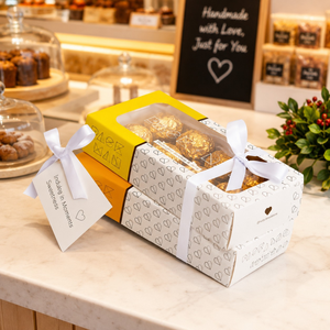Custom Luxury Chocolate <b>Packaging</b> Gift Box | Empty Cardboard Candy <b>Sweet</b> Box for Truffles Cookies Wedding Favor and <b>Packaging</b> - Product Image 2