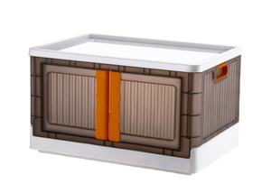 Armario Infantil Aalok, Plegable, de Plástico, con 2 Puertas y 1 Cajón, con Ruedas, Ecológico, Multiusos, para Almacenamiento en el Hogar, Sin Herramientas - Product Image 2