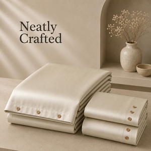 Vente flash : drap de lit en bambou pur 300 TC, linge de lit respirant et rafraîchissant de qualité supérieure pour la maison, la chambre, l'hôtel, la station balnéaire - Product Image 5