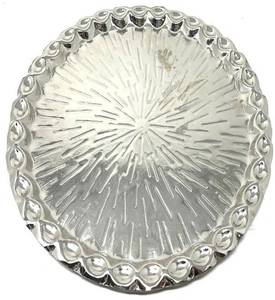 Bandeja de Servir Dorada Antigua, Plato Rectangular de Metal, Textura Brutalista, Plato Negro, Decoración de Mesa de Lujo para Bodas y Fiestas - Product Image 3