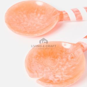 Ensemble cuillère et fourchette à salade en résine artisanale de qualité supérieure, écologique et léger, pour la maison et la salle à manger - Product Image 4