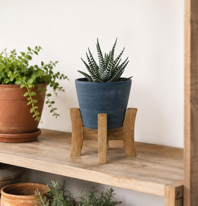 Eco-Friendly Solid Wood Plant <b>Stand</b> for Indoor Flower <b>Pots</b> Modern Natural Wood Display Holder for Tabletop and Living Room Decor - Product Image 4