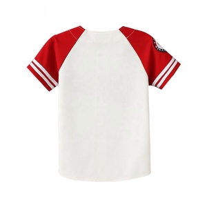 เสื้อเบสบอลโพลีเอสเตอร์ระบายอากาศได้ดี พิมพ์ลายโลโก้ชื่อทีมแบบซับลิเมชั่นตามสั่ง - Product Image 5