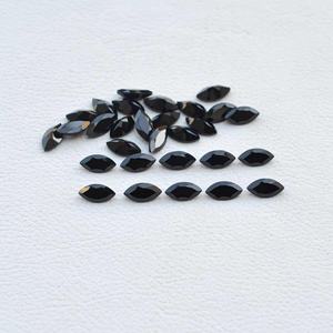 5x10mm Natural Black Onyx Faceted Marquise Shape Customized Loose Gemstone Good Luster Onyx Direct From Manufacturer Supplier - Product Image 4
