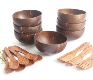 Tazón de Coco Hecho a Mano de Alta Calidad, Ecológico, de Concha Natural, Tazón para Servir, Producto Premium para Cocina y Comedor Sostenible - Product Image 2