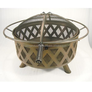 Productos de jardín Pozo de fuego de leña de acero redondo profundo Pozo de fuego al aire libre para exterior - Product Image 1