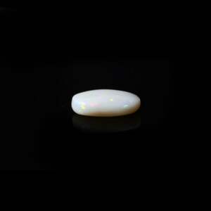 Natural White Opal Loose Gemstone 6.65 Carat Certified Raw 20mm - Product Image 3