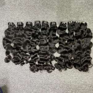 Extensions de cheveux humains vietnamiens vierges 100% cuticule saine alignée pour la trame frontale en dentelle Top ondulé naturel du meilleur fournisseur - Product Image 3