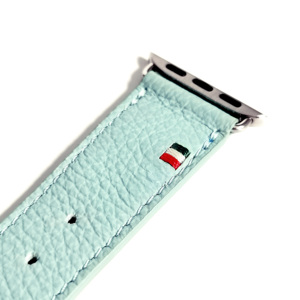 สายนาฬิกา Apple Watch หนังแท้ลายก้อนกรวดนุ่มสไตล์อิตาลีสุดหรูจาก Castello รุ่น Hot Pick ขนาด 38/40/41 มม. สีฟ้าอควอมารีนอ่อน สำหรับทั้งชายและหญิง - Product Image 3