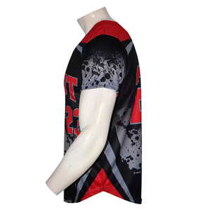 Wholesale Breathable Professional Hot Selling <b>Baseball</b> Uniform Best Quality Custom Sublimation 100% Polyester Quick Dry V-neck - Product Image 3