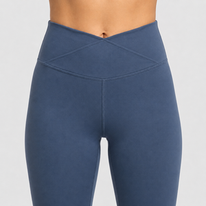 High Waist <b>Seamless</b> <b>Leggings</b> Full Length Solid Color Sporty Stretch Breathable Tummy Control Women's Yoga Pants - Product Image 5