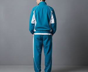 ชุดเสื้อฮู้ดสีลาเวนเดอร์สำหรับผู้ชาย กางเกงจ็อกเกอร์สีพื้นลำลอง เสื้อแจ็คเก็ตซิปเต็มตัว ผ้าฝ้ายฟลีซระบายอากาศ สำหรับฤดูหนาว - Product Image 2