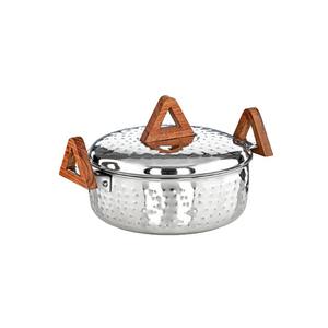 Casserole multifonction classique en acier inoxydable avec poignées et couvercle 40CM, compatible lave-vaisselle, gaz et induction - Product Image 4