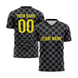 เสื้อฟุตบอลผู้ชายแบบวินเทจสไตล์อเมริกัน พิมพ์ลายแบบซับลิเมชั่น ของขวัญสำหรับนักฟุตบอลยอดเยี่ยม รุ่นเยาวชน สวมใส่เล่นฟุตบอลบนถนน - Product Image 1