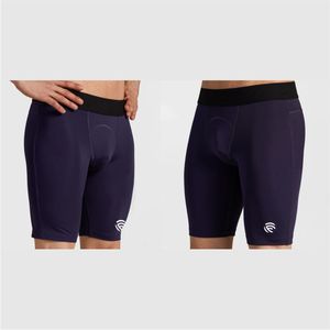Shorts de compression Elite pour hommes, bleu marine - Product Image 4