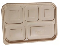 Boîtes jetables compostables en fibre de bambou robustes avec couvercles sécurisés, alternative au plastique pour les contenants alimentaires
