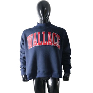 Sudadera de Cuello Redondo WALLACE para Hombre, 100% Algodón, Tejido de Punto, Informal, para Otoño, con Estampado de Letras en la Parte Delantera, Corte Regular, 2 Piezas - Product Image 1