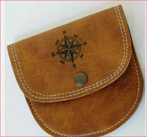 Boussole solaire maritime en laiton avec boîte en cuir, boussole solaire de poche en laiton - Product Image 5