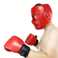 2 protectores de cabeza transpirables para boxeo - Protectores de cabeza para sparring de MMA, Taekwondo, Muay Thai, boxeo, patinaje y equitación, unisex, engrosados
