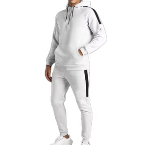Heavyweight Fleece Casual Solid Sweat Suit 2-Piece Hoodie Crewneck <b>Oversized</b> Sweatshirt Sweatpants <b>Jogger</b> Tracksuit Breathable - Product Image 1