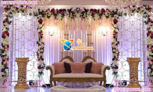 Décor de mariage moderne avec des murs de bougies, décoration de mariage unique, murs de bougies pour la réception, scène romantique avec des murs de bougies - Product Image 6