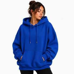 Sweat-shirts en coton avec logo personnalisé, sweats épais et lourds, sweats vierges de haute qualité, sweats oversize pour femmes en tissu French Terry - Product Image 4