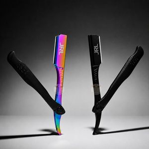 JRL Gold & Black Magnetic Luxury Stainless Steel Manual <b>Straight</b> Edge <b>Razor</b> with Custom Logo for Professional Barbers Beard Care - Product Image 1