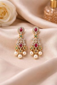 Indian Classic Women's Choker Wedding Engagement Anniversary Party Green Traditional Crystal Kundan Faux Pearl Alloy Gold Trendy - Product Image 3