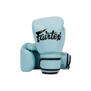 ถุงมือชกมวย Fairtex Sky Colour คุณภาพสูง หนังแท้ ปิดแบบตีนตุ๊กแก ถุงมือ MMA มวยไทย ซานด้า ถุงมือระดับพรีเมียม - Product Image 1