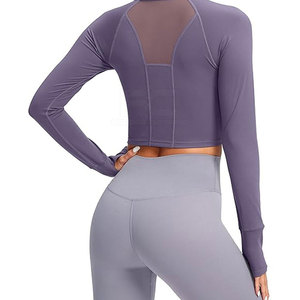 Camisetas Deportivas de Manga Larga sin Costuras para Mujer, de Secado Rápido, Ecológicas, para Atletismo, Fitness, Running, Yoga y Entrenamiento - Product Image 4