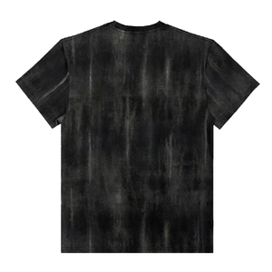 T-shirt en coton noir tie-dye pour homme, manches courtes, col rond, coupe classique, décontracté, tricoté, motif uni, respirant, respectueux de l'environnement - Product Image 4