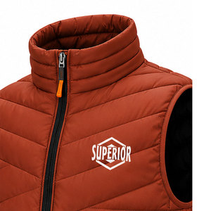 Custom <b>Men's</b> Outdoor Winter Vest <b>Thermal</b> Sleeveless Jacket with Stand Collar Soft Padding and Windproof Protection - Product Image 3