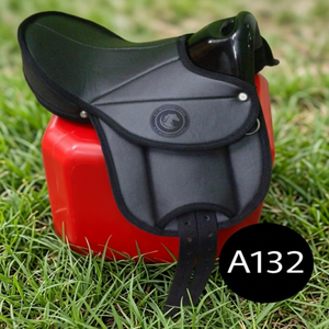 Selle d'endurance de haute qualité pour la course hippique et la randonnée équestre en cuir véritable avec siège confortable pour l'équitation anglaise - Product Image 4