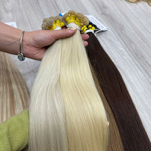 Extensions de cheveux humains à pointe plate de qualité supérieure 2026, 100 % cuticules alignées, naturellement lisses, sans nœuds, sans perte - Product Image 1