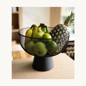 Metal <b>Silver</b> <b>Wire</b> Fruits Bowl Stylish New Design Fruit Basket Customized Decorative Kitchen Counter Organizer Fruits Bowl - Product Image 3