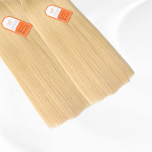 Extensiones de cabello Remy humano virgen 100% Paquetes de cabello rubio a granel Textura suave Cutícula alineada Sin desprendimiento Servicio OEM disponible - Product Image 4