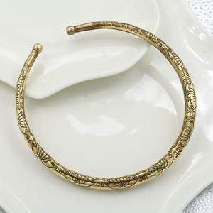 Vintage Braided <b>Rope</b> <b>Chain</b> Choker Necklace 22k Gold Plated Precious Metal Alloy Unisex Everyday Wear Style - Product Image 2