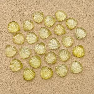 Perles de coquillage en quartz citron 12 mm, composants de perles en pierre précieuse jaune pour la fabrication de bijoux, bracelets, colliers, créations DIY - Product Image 4