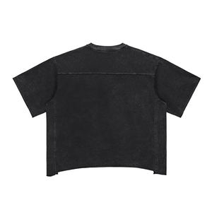 Camiseta de Verano para Hombre, Estilo Urbano, Corte Holgado, 260 g/m², Color Sólido, con Logotipo Personalizado, Manga Corta, 100% Algodón - Product Image 2