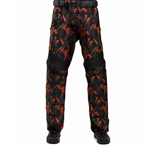 Paintball Pants Black Red Camouflage Tactical Design Polyester Mesh Panels Multiple Pockets Outdoor <b>Shooting</b> Games Protective - Product Image 5