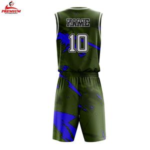 Uniforme de basketball personnalisé en gros, anti-UV et à séchage rapide, avec logo imprimé par sublimation, broderie et caractéristiques de séchage rapide, service OEM - Product Image 2