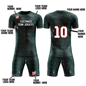 ชุดเสื้อฟุตบอลกีฬาสำหรับผู้ชายพร้อมเสื้อยืดสำหรับใส่วิ่งกางเกงขาสั้นสำหรับฝึกซ้อมแบบทีมพร้อมโลโก้ตามสั่ง - Product Image 6